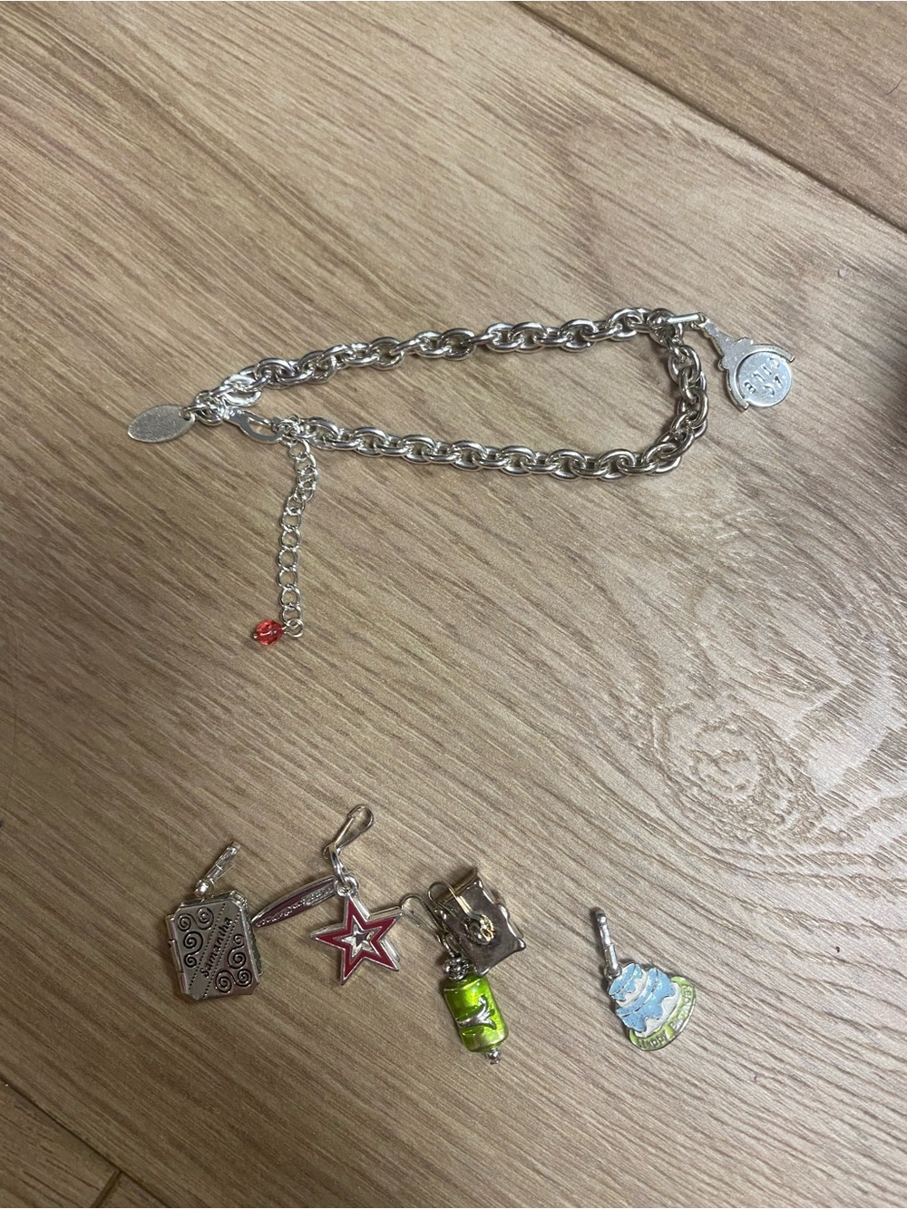 American Girl Club Charm Bracelet with charms and case - Picture 6 of 6
